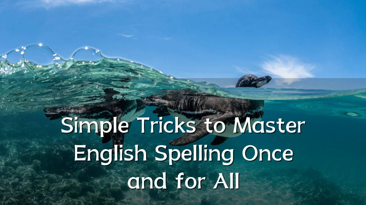 Simple Tricks to Master English Spelling Once and for All