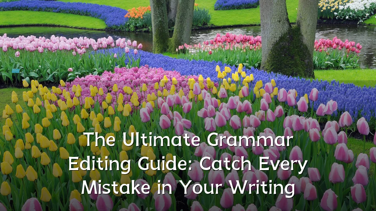 The Ultimate Grammar Editing Guide: Catch Every Mistake in Your Writing