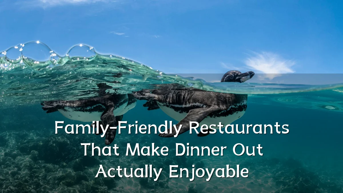 Family-Friendly Restaurants That Make Dinner Out Actually Enjoyable