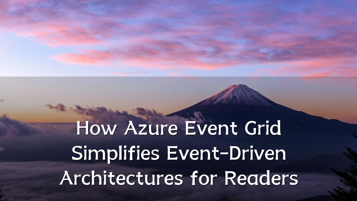 How Azure Event Grid Simplifies Event-Driven Architectures for Readers