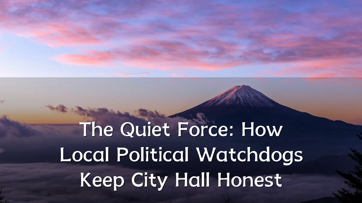 The Quiet Force: How Local Political Watchdogs Keep City Hall Honest