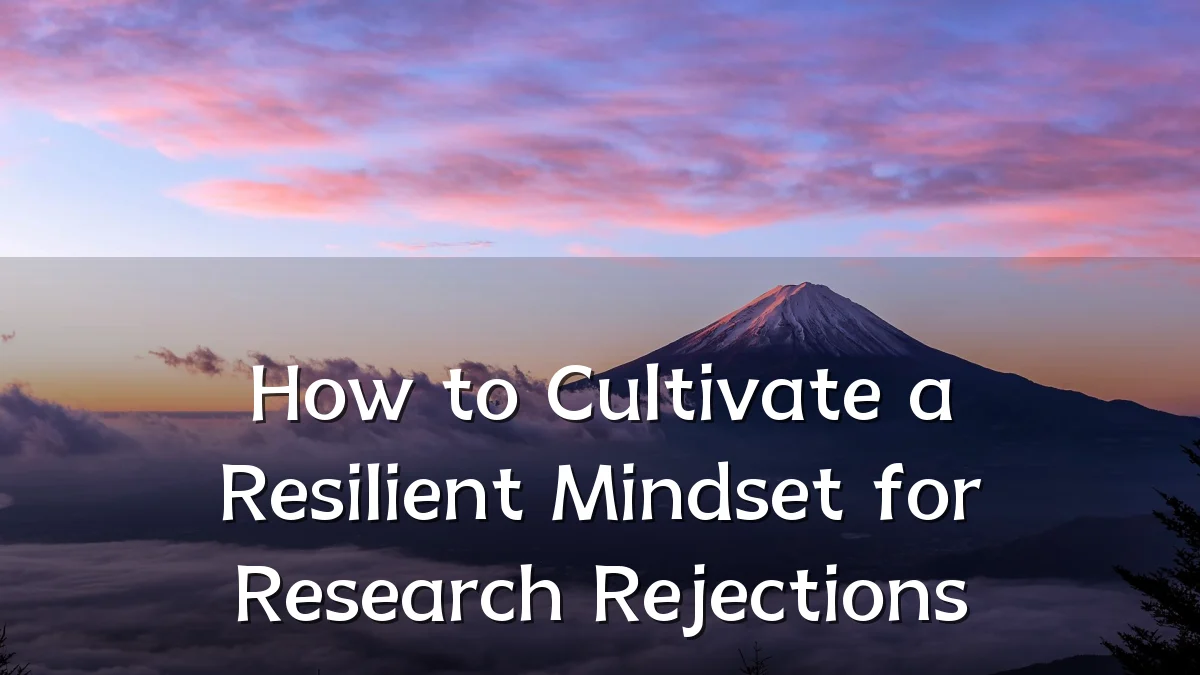 How to Cultivate a Resilient Mindset for Research Rejections