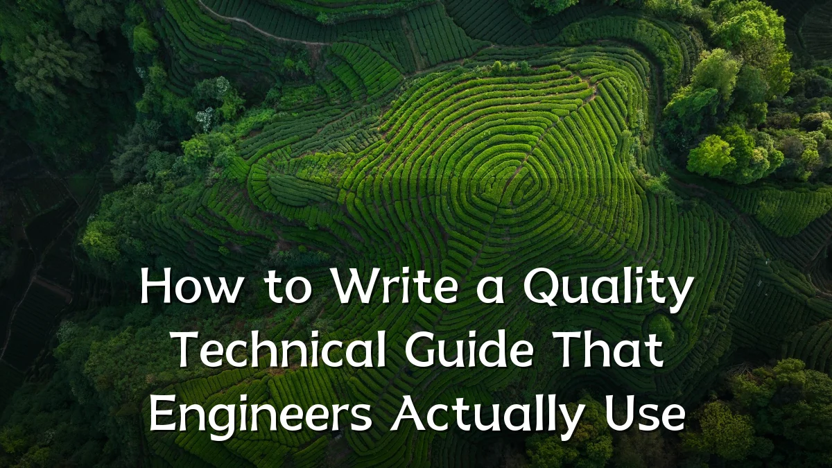 How to Write a Quality Technical Guide That Engineers Actually Use