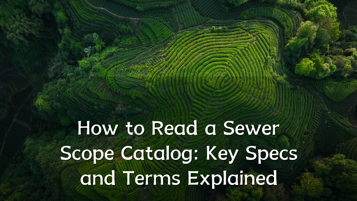 How to Read a Sewer Scope Catalog: Key Specs and Terms Explained